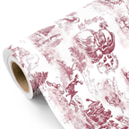 WRAPAHOLIC Christmas Wrapping Paper Roll, 17 Inch x 16.5 Feet, Reversible Holiday Gift Wrap, Double-Sided Christmas Designs for Gifts