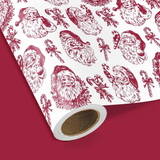 WRAPAHOLIC Reversible Christmas Wrapping Paper Roll, 17 Inch x 33 or 16.4 Feet Holiday Gift Wrap