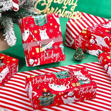 WRAPAHOLIC Reversible Christmas Wrapping Paper Roll, 17 Inch x 33 or 16.4 Feet Holiday Gift Wrap