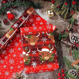 WRAPAHOLIC Reversible Christmas Wrapping Paper Roll, 17 Inch x 33 or 16.4 Feet Holiday Gift Wrap
