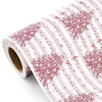 WRAPAHOLIC Christmas Wrapping Paper Roll, 17 Inch x 16.5 Feet, Reversible Holiday Gift Wrap, Double-Sided Christmas Designs for Gifts