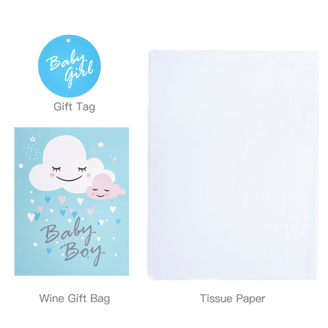 16 inch Extra Large Gift Bag with Gift Card & Tissue Paper - Baby