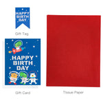 wrapaholic-13-inch-large-gift-bag-with-birthday-card-tissue-paper-for-boy-dinosaur-astronaut-design-for-boys-2