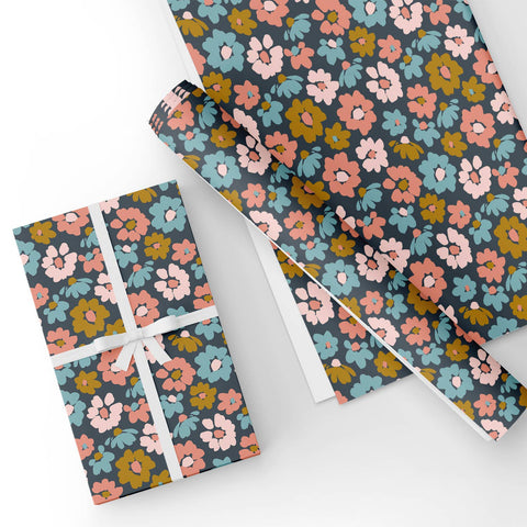 Custom Flat Wrapping Paper for Wedding, Birthday, Holiday, Mother's Day, Baby Shower - Flowers Wholesale Wraphaholic