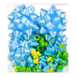 11ct Curly Bows & Stars Bows Blue