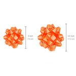 11ct Curly Bows & Stars Bows Orange & Green