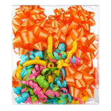 11ct Curly Bows & Stars Bows Orange & Green