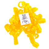 12ct Curly Bows Bright Yellow