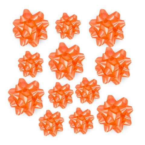 12ct Gift Bows Halloween Orange