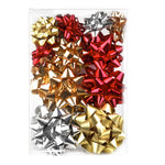 16ct Gift Bows Assort Christmas Colors