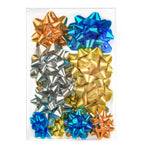 16ct Gift Bows Assort Metal Colors