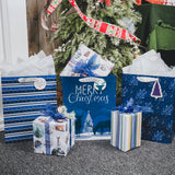 wrapaholic-assort-large-christmas-gift-bag-navy-blue-deer-3-pack-10x5x13-8