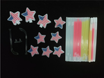 July 4th Collections - Glow Stick Stars Series - 35 Pack