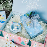 wrapaholic-christmas-collapsible-gift-box-with-magnetic-closure-pink-blue-christmas-ornaments-14x9x4-3-inch-6