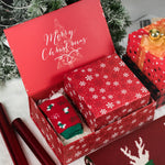 wrapaholic-christmas-collapsible-gift-box-with-magnetic-closure-red-snowflake-design-14x9x4-3-inch-7