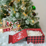 wrapaholic-christmas-collapsible-gift-box-with-magnetic-closure-red-and-black-plaid-design-8x8x4-inch-6