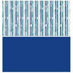 WRAPAHOLIC Reversible Navy Blue Stripe Wrapping Paper Roll - 30 Inch X 100 Feet Jumbo Roll
