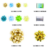 20ct Gift Bows Aquamarine & Gold