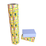 WRAPAHOLIC Reversible Birthday Wrapping Paper Jumbo  Roll - 24 Inch X 100 Feet