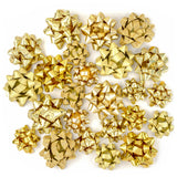 24ct Gift Bows Glossy Gold