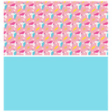 WRAPAHOLIC Reversible Wrapping Paper with Cute Unicorn Design - 30 Inch X 100 Feet Jumbo Roll