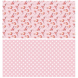 WRAPAHOLIC Reversible Wrapping Paper with Adorable Flamingo Design - 30 Inch X 100 Feet Jumbo Roll