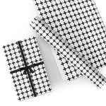 Custom Flat Wrapping Paper for Birthday, Holiday - Black & White Swiss Cross Wholesale Wraphaholic