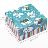 wrapaholic-christmas-collapsible-gift-box-with-magnetic-closure-polar-bear-and-stripe-design-8x8x4-inch-2