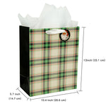 wrapaholic-assort-large-christmas-gift-bag-plaid-3-pack-10x5x13-inch-2
