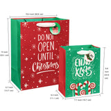 wrapaholic-assort-medium-large-christmas-gift-bag-snowflake-8-pack-2