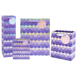 gift-bags-set-4-pack-purple-silver-fish-scales-with-white-tissue-paper-2