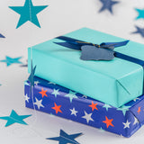 WRAPAHOLIC Reversible Star Wrapping Paper Jumbo Roll- 30 Inch X 100 Feet