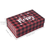 wrapaholic-christmas-collapsible-gift-box-with-magnetic-closure-red-black-buffalo-plaid-design-14x9x4-3-inch-2
