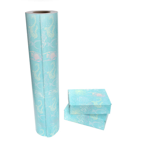 WRAPAHOLIC Metallic Foil Shine Wrapping Paper Roll - 30 Inch X 100 Feet Jumbo Roll
