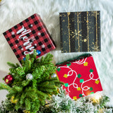 wrapaholic-christmas-collapsible-gift-box-with-magnetic-closure-red-and-black-plaid-design-8x8x4-inch-7