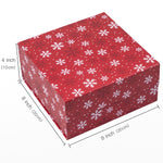wrapaholic-christmas-collapsible-gift-box-with-magnetic-closure-red-and-white-snowflake-design-8x8x4-inch-2