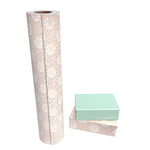 WRAPAHOLIC Reversible Rose Floral Wrapping Paper Roll - 30 Inch X 100 Feet Jumbo Roll