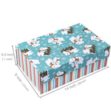 wrapaholic-christmas-collapsible-gift-box-with-magnetic-closure-polar-bear-and-stripe-design-14x9x4-3-inch-2