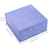 wrapaholic-8x8x4-inch-Magnetic-Closure-Box-Scattered-Stars-on-Violet-2