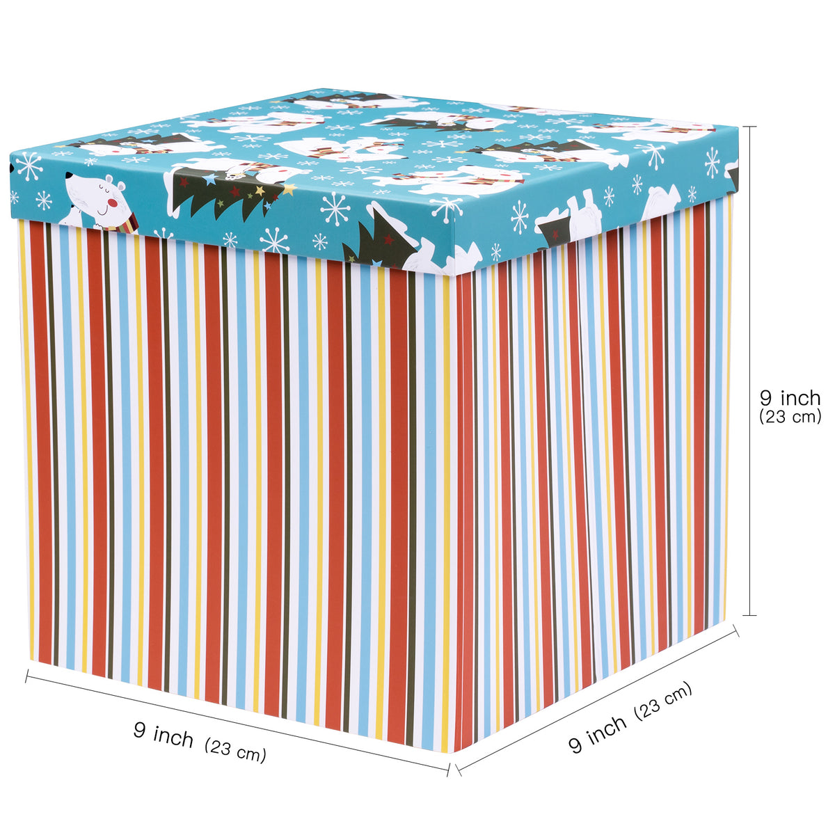 wrapaholic-9-christmas-gift-box-with-lid-polar-bear-and-stripe-design-2