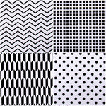 Wrapaholic-Classi-Black-and -White-Pattern-Gift-Wrapping-Paper-Roll-2