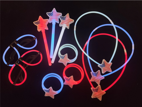 July 4th Collections - Glow Stick Stars Series - 35 Pack