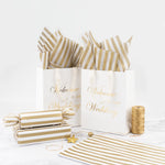 Tissue Paper Gold Stripes 24 Sheets