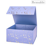 wrapaholic-8x8x4-inch-Magnetic-Closure-Box-Scattered-Stars-on-Violet-3