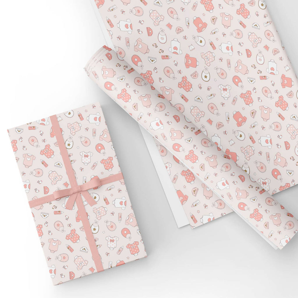Personalise Gift Wrapping Paper Sheets for Baby Shower, Birthday