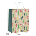 wrapaholic-assort-large-christmas-gift-bags-santa-claus-pine-trees-colorful-lights-3-pack-10x5x13-inch-2