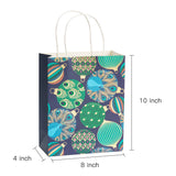 wrapaholic-peacock-medium-size-gift-bags-12-pack-8x4x10-teal-with-tissue-12