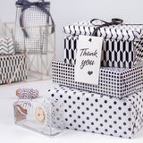 Wrapaholic-Classi-Black-and -White-Pattern-Gift-Wrapping-Paper-Roll-3