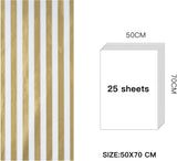 Tissue Paper Gold Stripes 24 Sheets