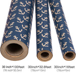 kraft-wrapping-paper-roll-navy-blue-anchor-pattern-30-inches-x-100-feet-4